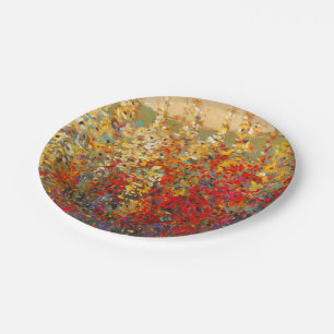 Prato De Papel Mural do Jardim Brilhante de Primavera Wildflower