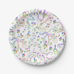 Prato De Papel Música, Notas Musicais