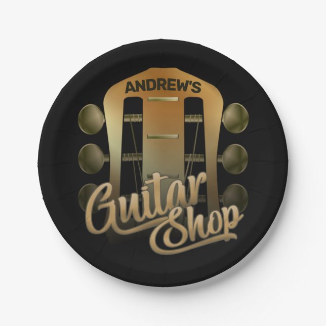 Prato De Papel Músico de Compro de Música Rock (Frente)