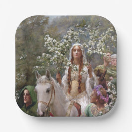 Prato De Papel Mythical Queen Guinevere (by John Collier)