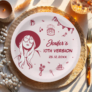 Prato De Papel Na Minha Era De Aniversário