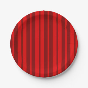 Prato De Papel Na moda de Marrom vermelho Design de padrão