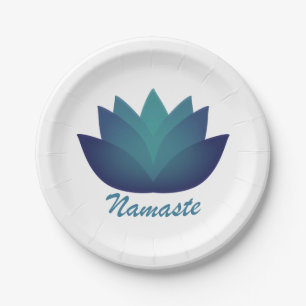 Prato De Papel Namaste Lotus Flower