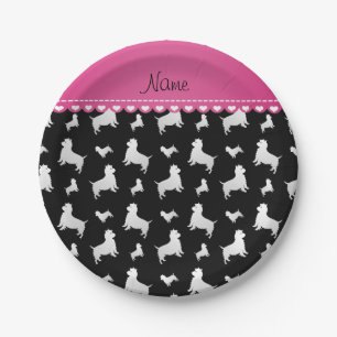 Prato De Papel Name black West Highland White Terrier dogs