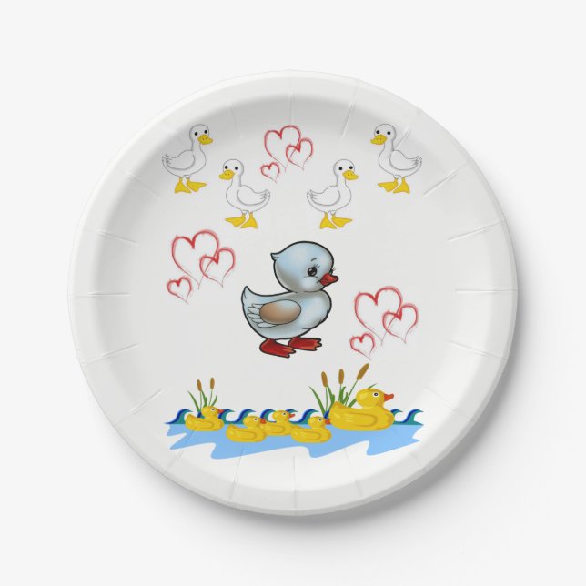 Prato De Papel Namorados de placas de papel (Frente)