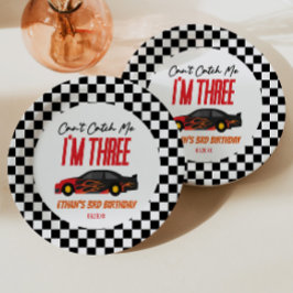 Prato De Papel Não consigo me pegar na festa do aniversário de 3 