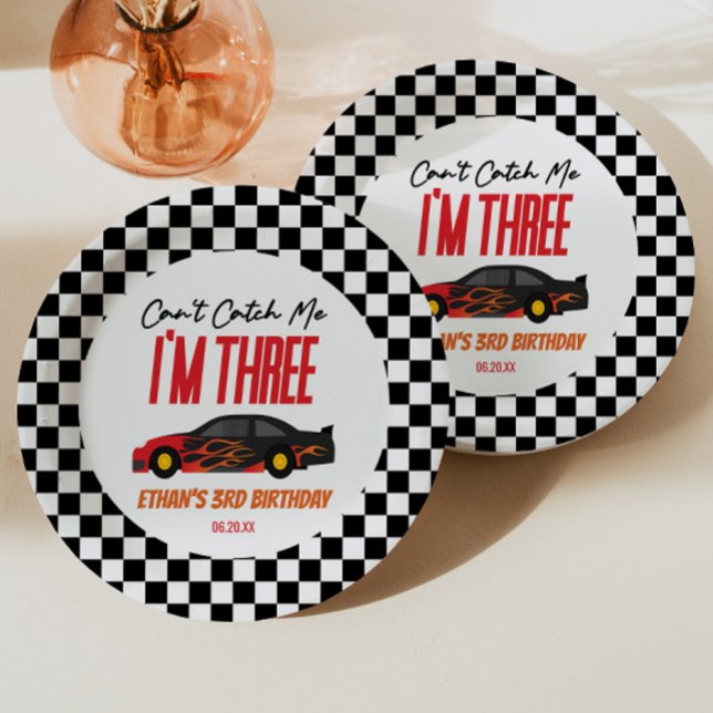 Prato De Papel Não consigo me pegar na festa do aniversário de 3  (Criador carregado)