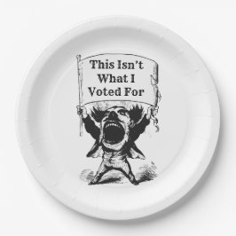 Prato De Papel Não foi por isso que votei