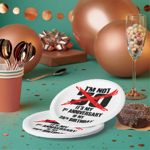 Prato De Papel Não tenho 30 anos