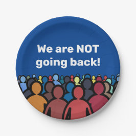 Prato De Papel Não vamos voltar