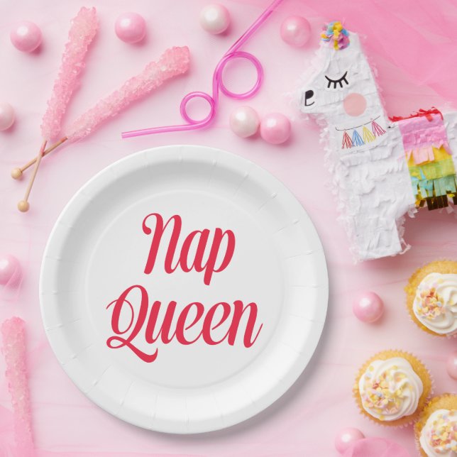 Prato De Papel Nap Queen Pink Cherred (Festa)