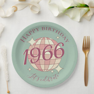 Prato De Papel Nascer em 1966, 60ª placa de papel decorada pela f