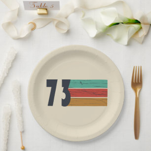 Prato De Papel nascer em presente de aniversário de 1973