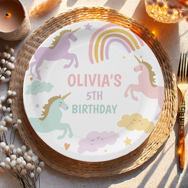 Prato De Papel Nascimento da Garota Mágica de Celebração do Arco- (Criador carregado)