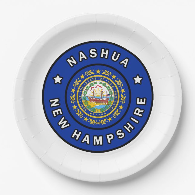 Prato De Papel Nashua New Hampshire (Frente)