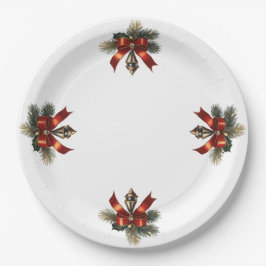 Prato De Papel Natal