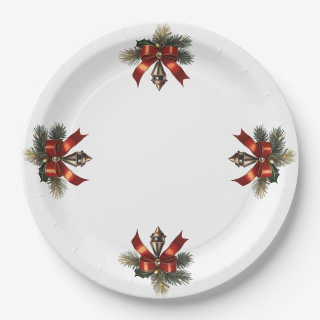 Prato De Papel Natal (Frente)