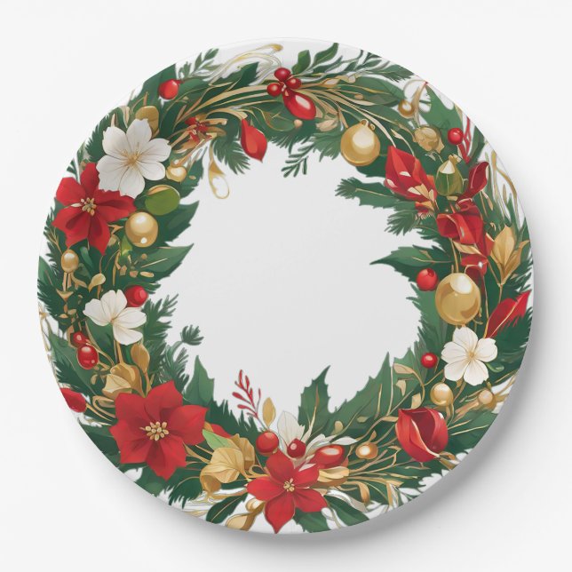 Prato De Papel Natal (Frente)