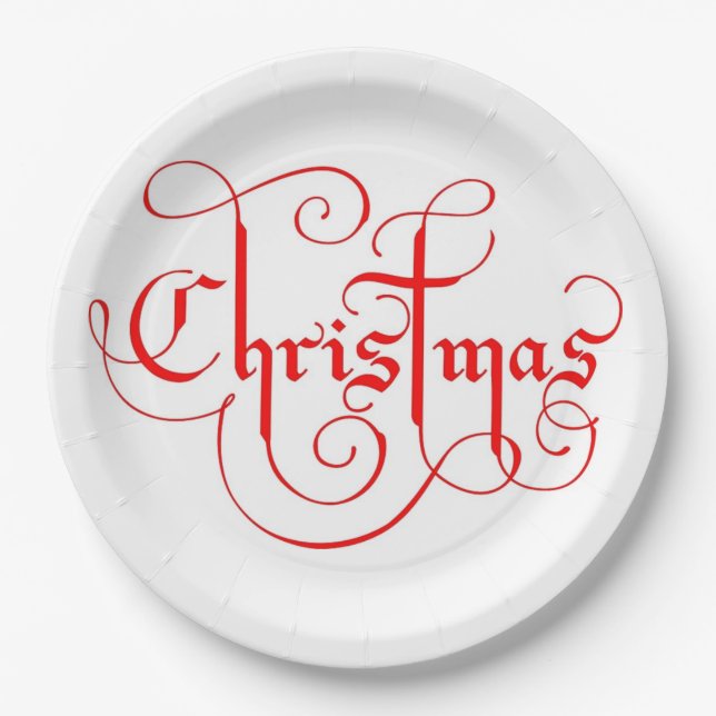 PRATO DE PAPEL NATAL (Frente)