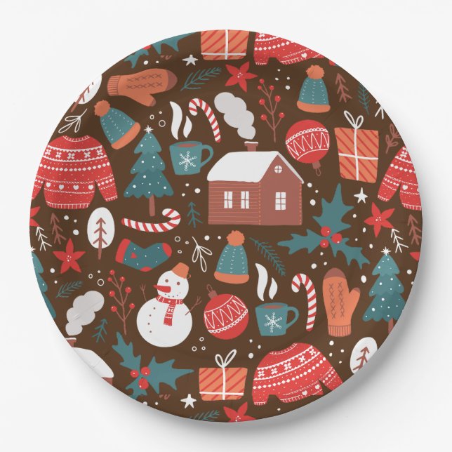 Prato De Papel Natal (Frente)