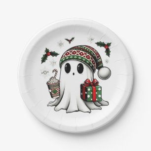 Prato De Papel Natal Assustador Fantasma do Halloween Chapéu de P