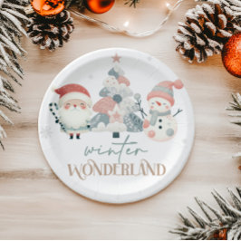 Prato De Papel Natal da Wonderland