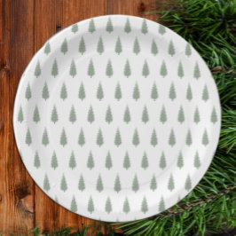 Prato De Papel Natal das Árvores da Madeira