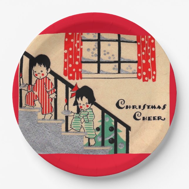 Prato De Papel Natal de 1930 (Frente)