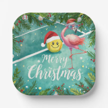 Natal de Tênis com tema Flamingo