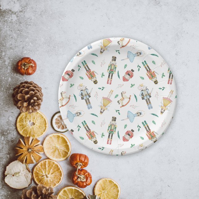 Prato De Papel Natal do Quebra-Nozes (Criador carregado)