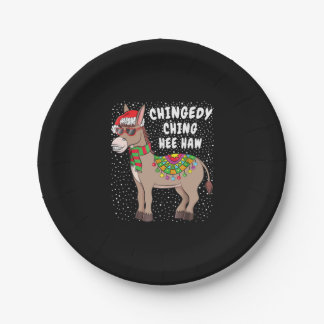 Prato De Papel Natal Donkey Engraçado Americano Natal Italiano Pr