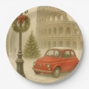 Prato De Papel Natal em Roma Itália – Decoração de Mesa de Arte p