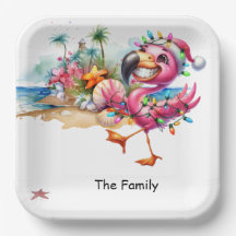 Natal Flamingo em julho na praia