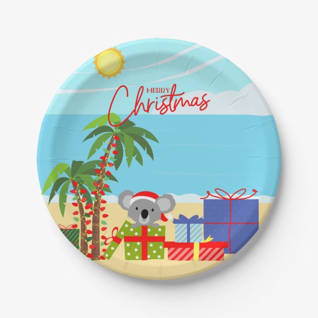 Prato De Papel Natal na Austrália (Frente)