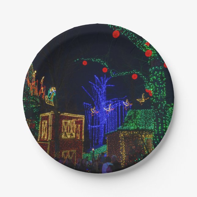 Prato De Papel Natal No Centro (Frente)