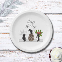 Natal Personalizado de Pinguins Engraçados