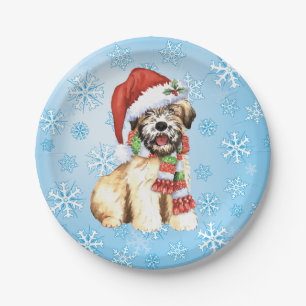 Prato De Papel Natal Wheaten Terrier
