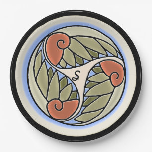 Prato De Papel Nautilus Monogrammed