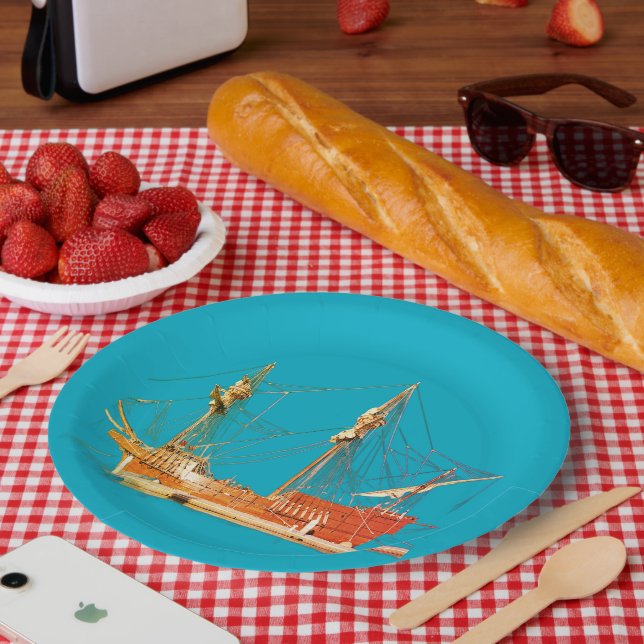 Prato De Papel Navio Pirata San Salvador (Piquenique)