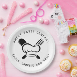 Prato De Papel Negócio Moderno de Padaria e Confeitaria