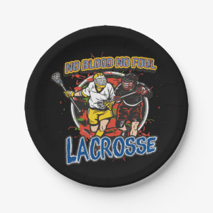 Prato De Papel Nenhum sangue, nenhum Lacrosse sujo