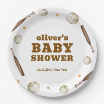 Neutral Batter Up Baseball Sport Boy Baby Shower 