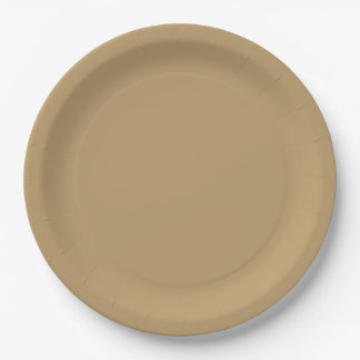 Prato De Papel Neutral Brown Paper Plate