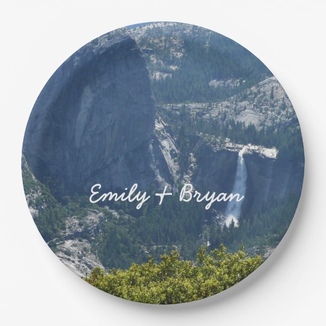 Prato De Papel Nevada Cai do Panorama Trilha Yosemite (Frente)