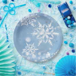 Prato De Papel Neve de Natal Maravilhosa