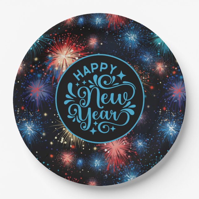 Prato De Papel New Year (Frente)