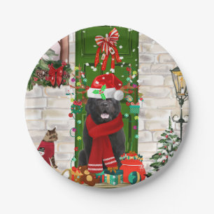 Prato De Papel Newland Dog Christmas