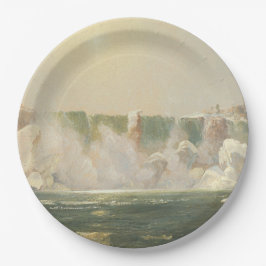 Prato De Papel Niágara Cai no inverno (gelo na água)