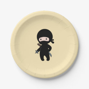 Prato De Papel Ninja minúsculo que guardara a estrela de jogo no