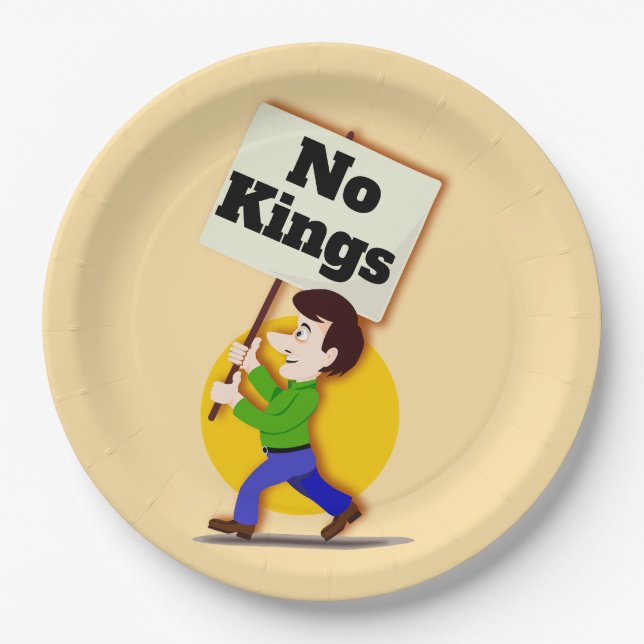 Prato De Papel No Kings Paper Plate (Frente)